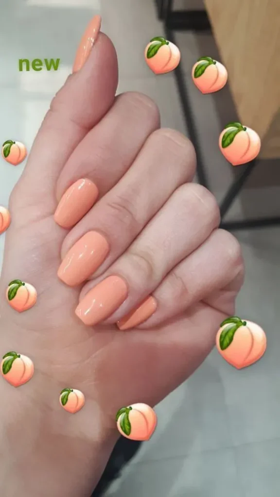 Nude colored nails 19