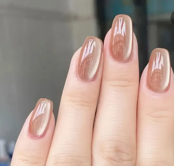 Nude colored nails 26