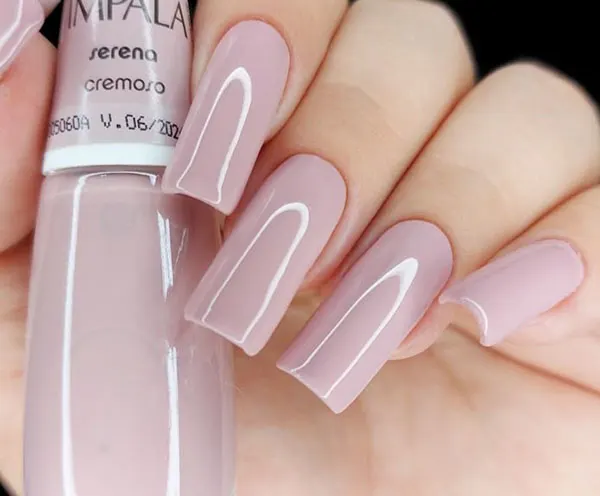 Nude colored nails 29