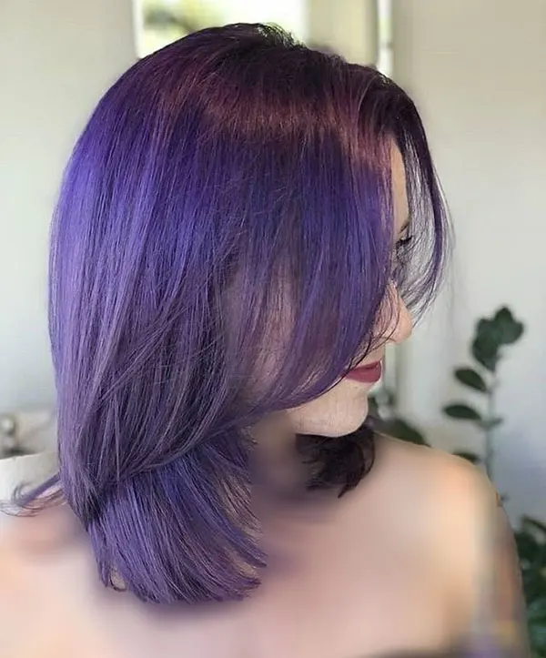 رنگ مو بنفش فانتزی 2026؛ ساده اما متفاوت 💜 17 Purple hair color 11