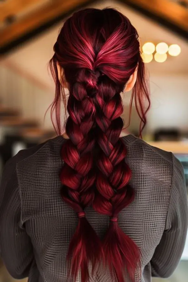 30 مدل بافت مو قرمز دخترانه | یه انتخاب ساده که ساده نیست! 19 Red hair texture 14