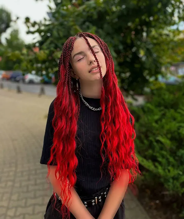 30 مدل بافت مو قرمز دخترانه | یه انتخاب ساده که ساده نیست! 22 Red hair texture 17