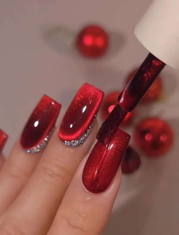 Red nail polish 16