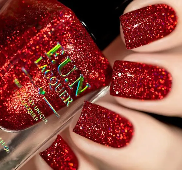 Red nail polish 26
