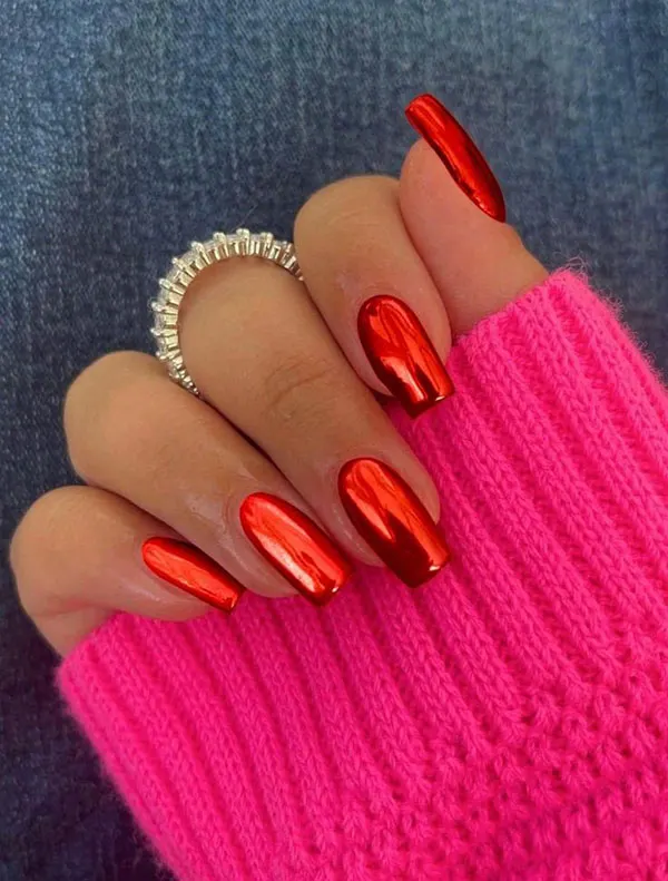 Red nail polish 28