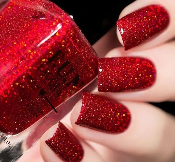 Red nail polish 30