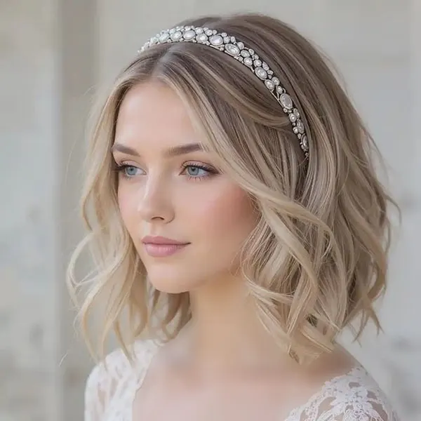 Short open hair bun 25
