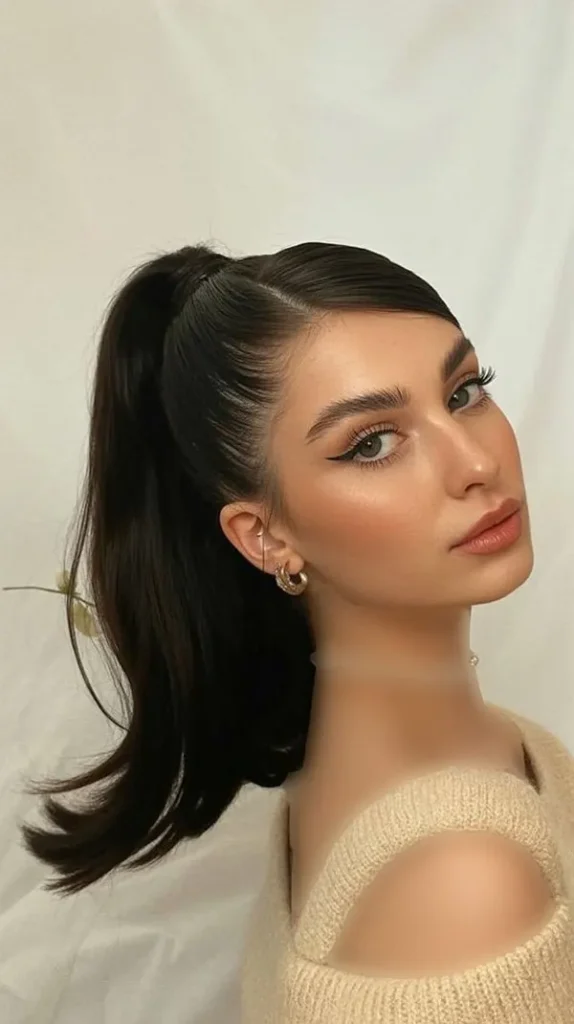 Side part hairstyle 9