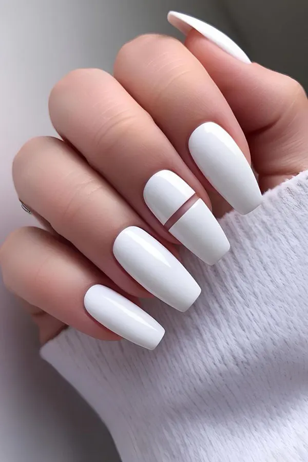Simple girls nail design 8