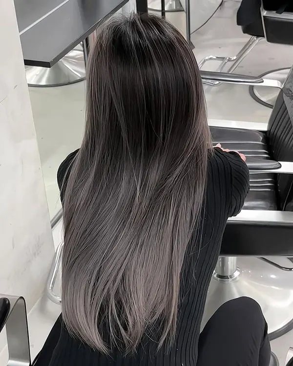 34 ایده رنگ مو دودی بدون دکلره؛ خنک و شیک، بدون ریسک سوختن مو! 13 Smoky hair color without bleach 11