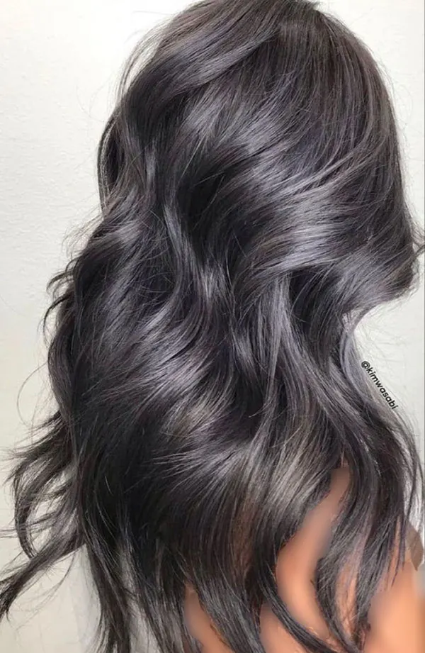 34 ایده رنگ مو دودی بدون دکلره؛ خنک و شیک، بدون ریسک سوختن مو! 15 Smoky hair color without bleach 14