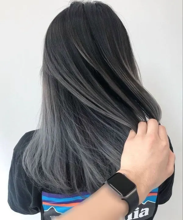 34 ایده رنگ مو دودی بدون دکلره؛ خنک و شیک، بدون ریسک سوختن مو! 23 Smoky hair color without bleach 19