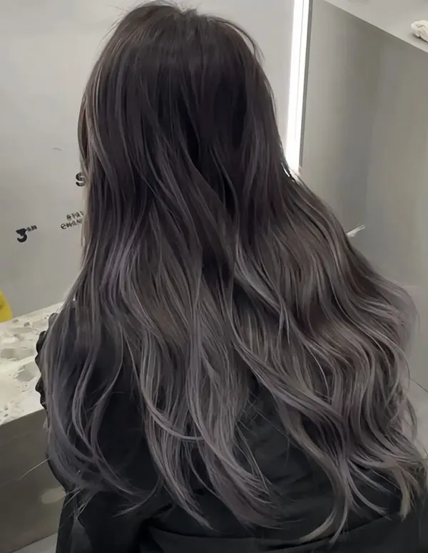 34 ایده رنگ مو دودی بدون دکلره؛ خنک و شیک، بدون ریسک سوختن مو! 25 Smoky hair color without bleach 21