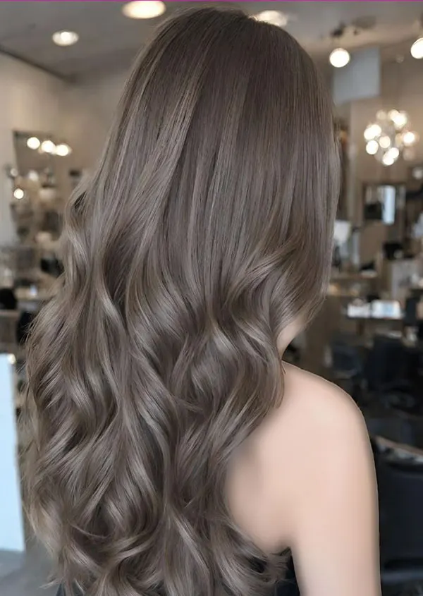34 ایده رنگ مو دودی بدون دکلره؛ خنک و شیک، بدون ریسک سوختن مو! 31 Smoky hair color without bleach 27
