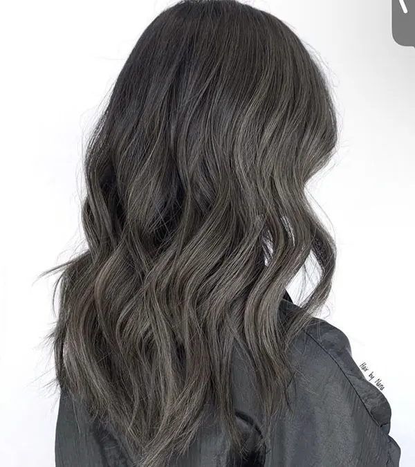34 ایده رنگ مو دودی بدون دکلره؛ خنک و شیک، بدون ریسک سوختن مو! 32 Smoky hair color without bleach 28