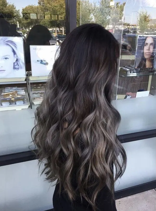 34 ایده رنگ مو دودی بدون دکلره؛ خنک و شیک، بدون ریسک سوختن مو! 7 Smoky hair color without bleach 3