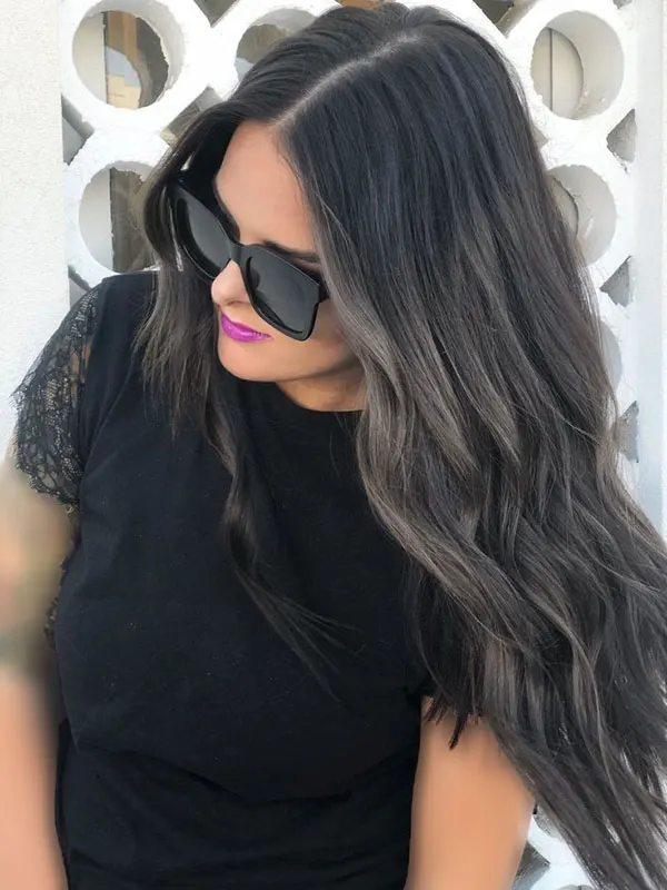 34 ایده رنگ مو دودی بدون دکلره؛ خنک و شیک، بدون ریسک سوختن مو! 8 Smoky hair color without bleach 6