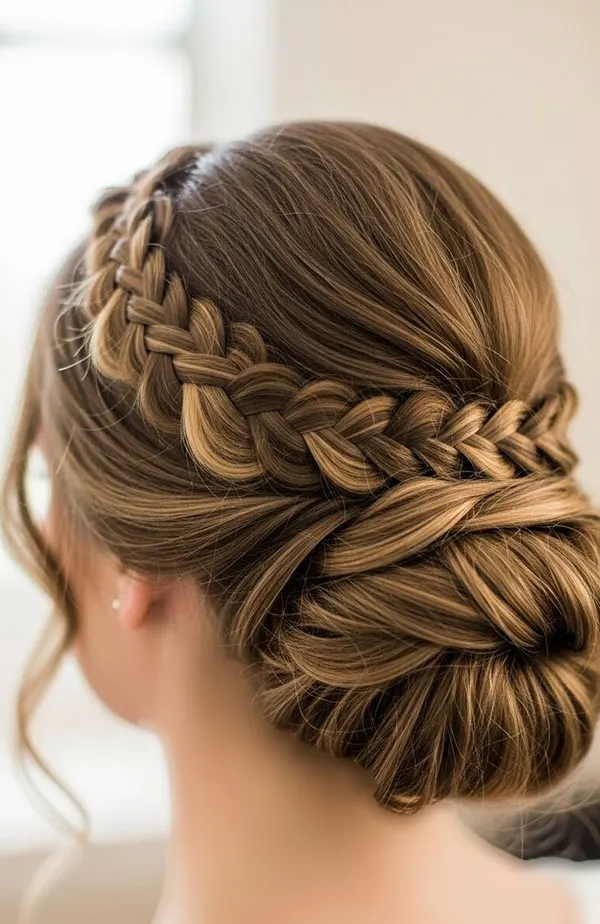 Some stylish and classy girls hair weaves for weddings 16