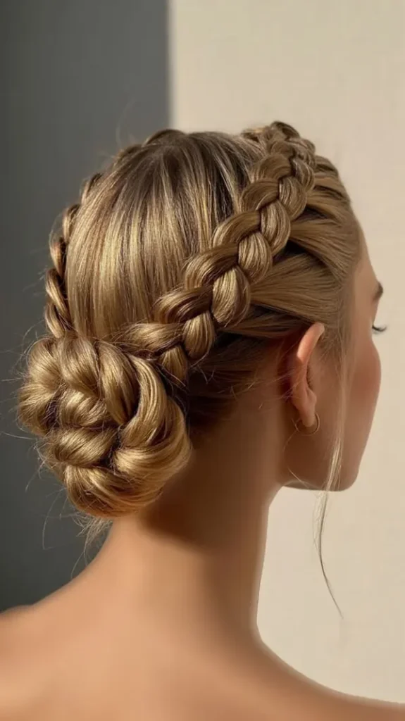 Some stylish and classy girls hair weaves for weddings 22