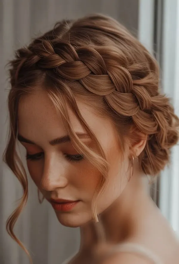 Some stylish and classy girls hair weaves for weddings 23