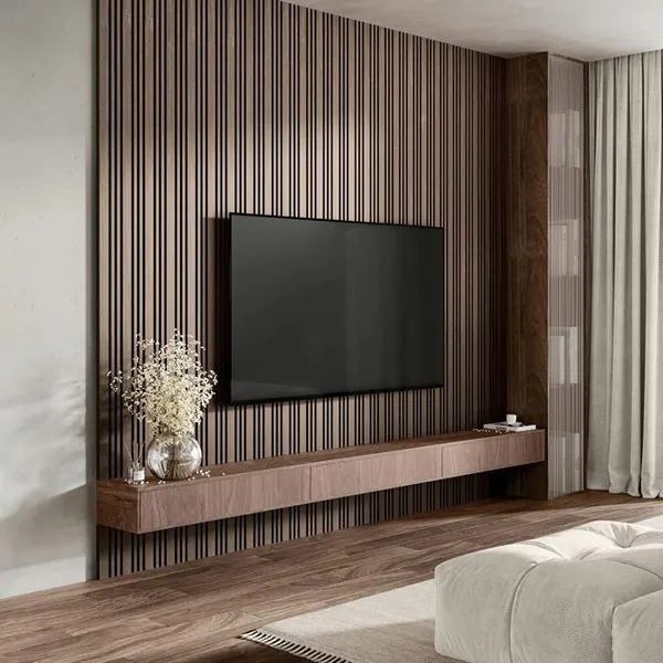دکوراسیون تلویزیون دیواری 2026؛ جزئی کوچیک که خونه رو بزرگتر نشون میده! 20 TV decoration 17