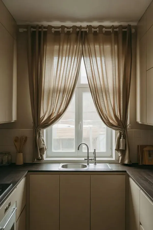 Types of kitchen curtains 17