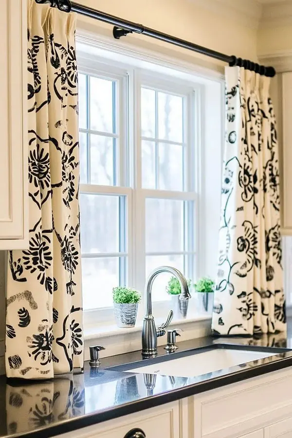 Types of kitchen curtains 23