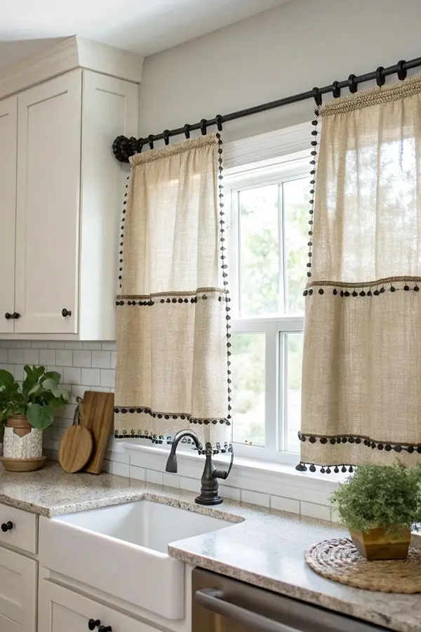 Types of kitchen curtains 27