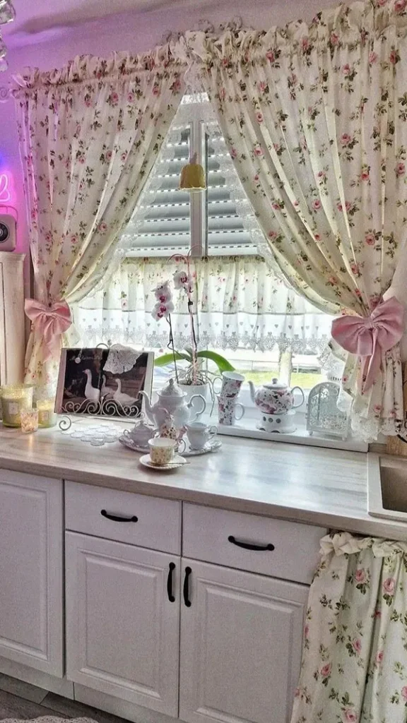 Types of kitchen curtains 29