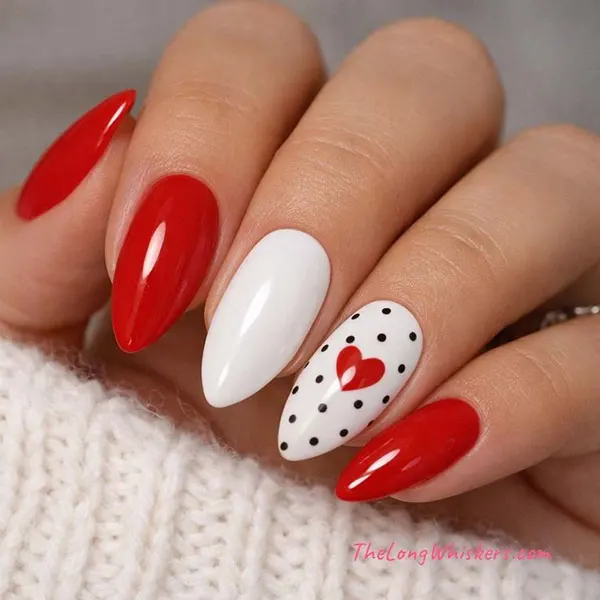 طرح ناخن ولنتاین 2026؛ مینیمال، قرمز یا کروم؟ کدوم امسال ترندتره؟ 6 Valentines Day nail design 2