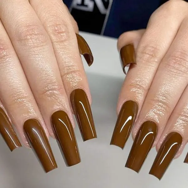 brown nails 12