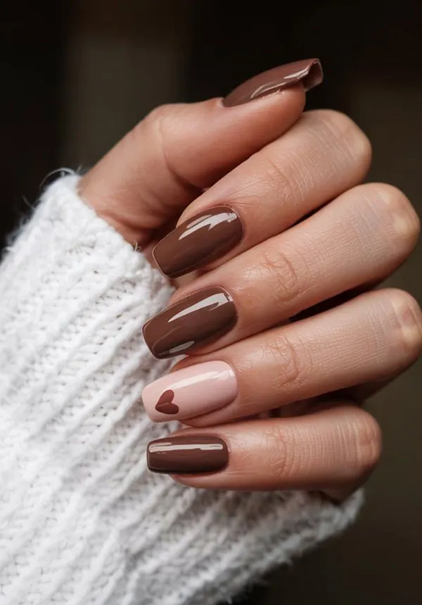 brown nails 13