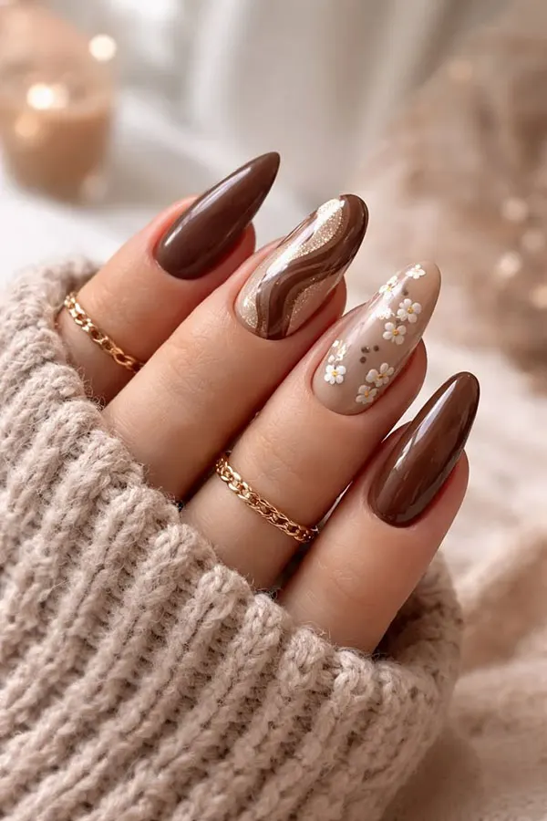 brown nails 15