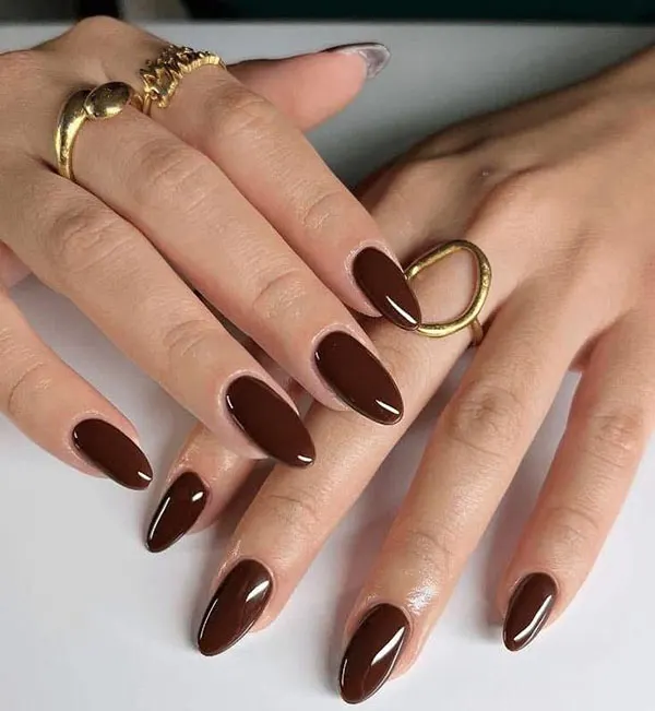 brown nails 27