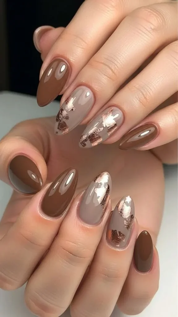 brown nails 5
