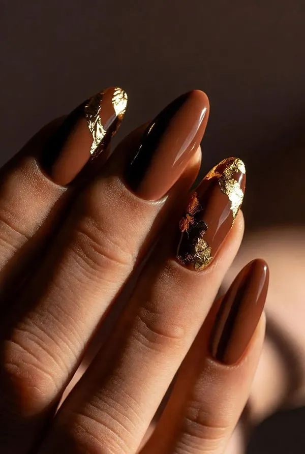 brown nails 8