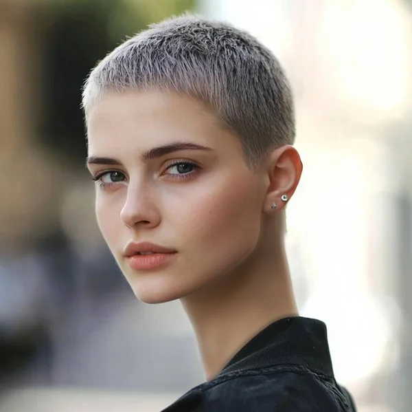جدید ترین مدل مو بازکات دخترانه 2026 ؛ تغییر بزرگ یا اشتباه بزرگ؟ 4 girls buzz cut hairstyle diakoland photo 1