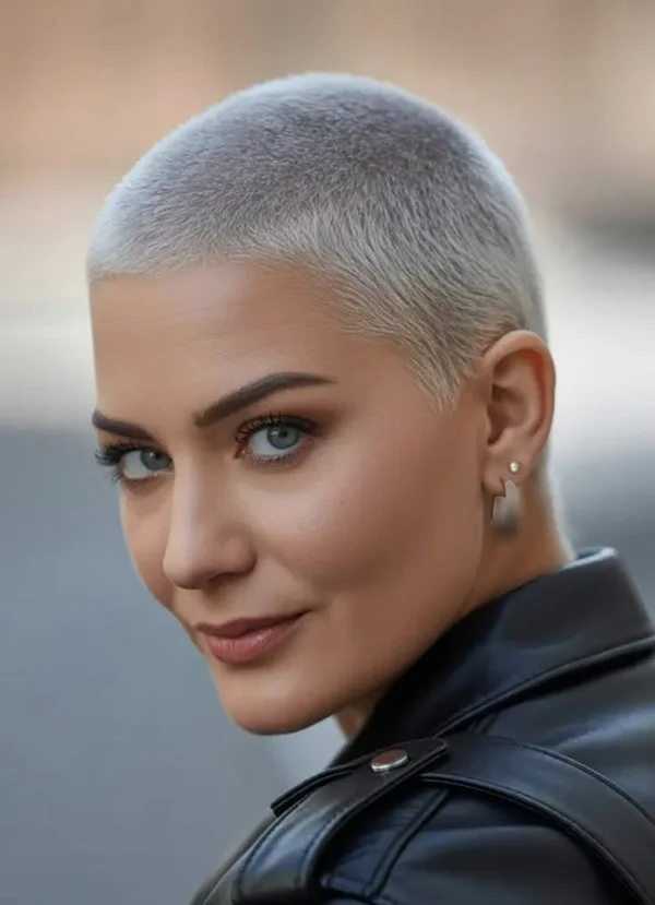 جدید ترین مدل مو بازکات دخترانه 2026 ؛ تغییر بزرگ یا اشتباه بزرگ؟ 18 girls buzz cut hairstyle diakoland photo 21