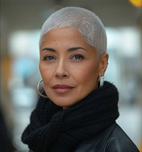 جدید ترین مدل مو بازکات دخترانه 2026 ؛ تغییر بزرگ یا اشتباه بزرگ؟ 24 girls buzz cut hairstyle diakoland photo 27