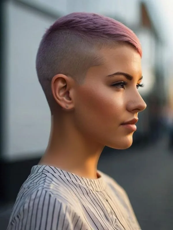 جدید ترین مدل مو بازکات دخترانه 2026 ؛ تغییر بزرگ یا اشتباه بزرگ؟ 29 girls buzz cut hairstyle diakoland photo 31