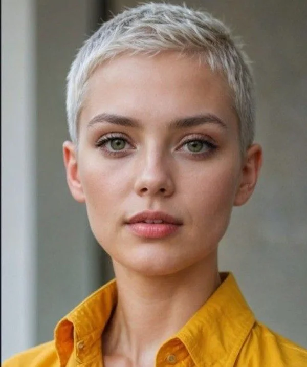 جدید ترین مدل مو بازکات دخترانه 2026 ؛ تغییر بزرگ یا اشتباه بزرگ؟ 33 girls buzz cut hairstyle diakoland photo 9