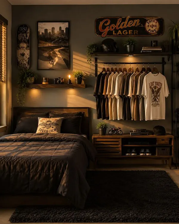 Adult boys bedroom decoration 19