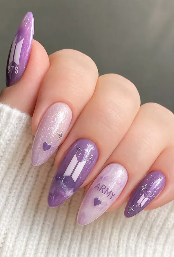 BTS nail design 12