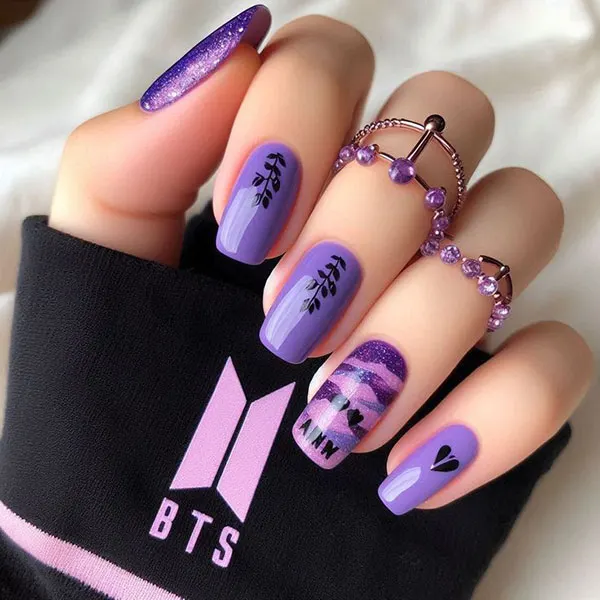 BTS nail design 20