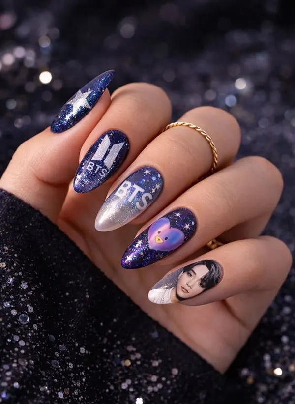 BTS nail design 24