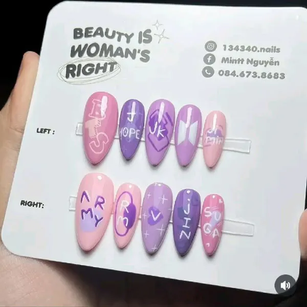 BTS nail design 28