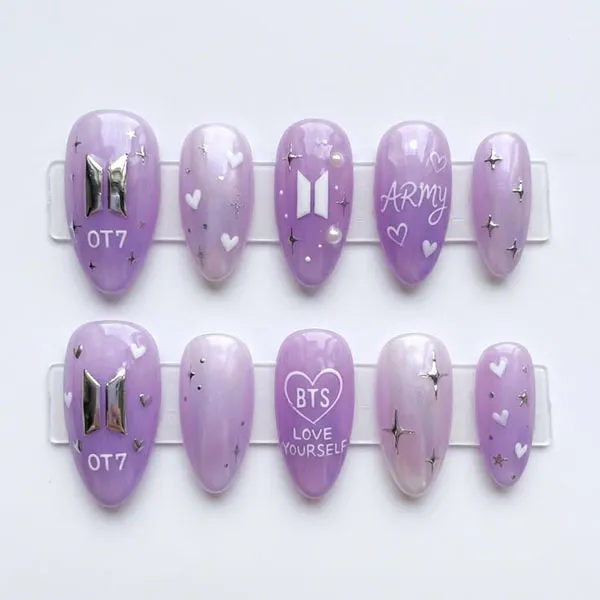 BTS nail design 29