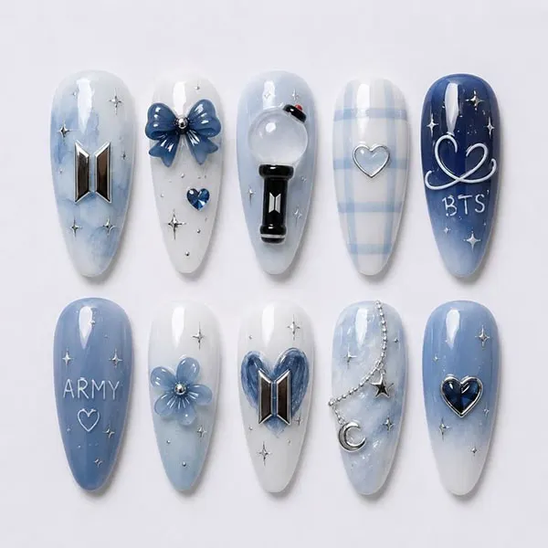 BTS nail design 32