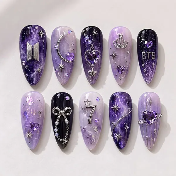 BTS nail design 5