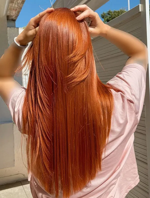 33 مدل رنگ موی هویجی؛ شیکترین انتخاب برای تغییر چهره! 16 Carrot hair color 27